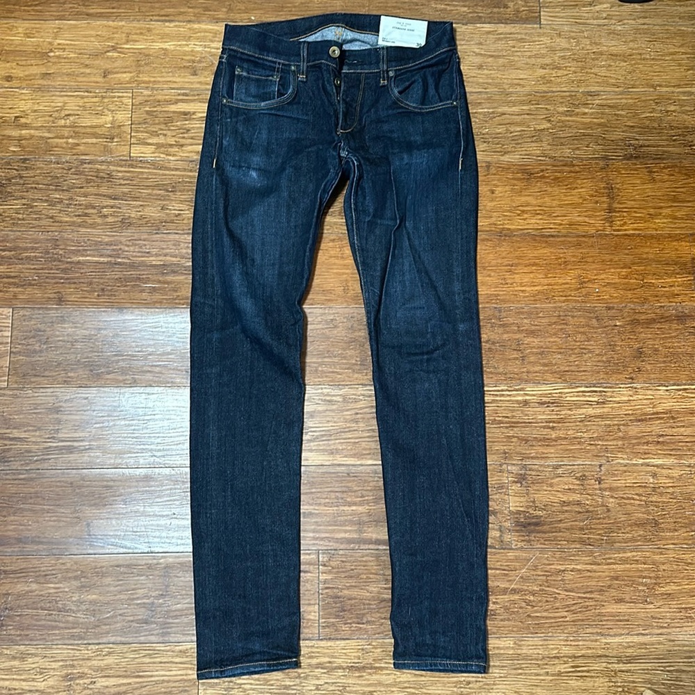 Rag and bone fit 1 skinny leg denim dark wash jeans in great condition